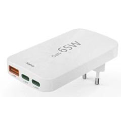 Hama Fast Charger Adapter 65W, 1xUSB-A & 2xUSB-C – Ultra-Fast Charging for All Your Devices!